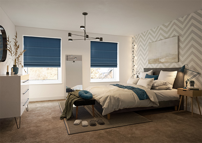 Lyra, Mariana Blue - Roman Blind - Image 6